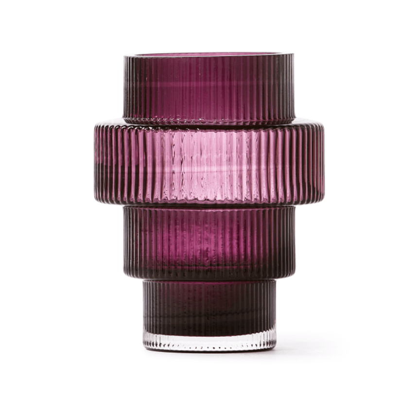 Steps glass candle holder