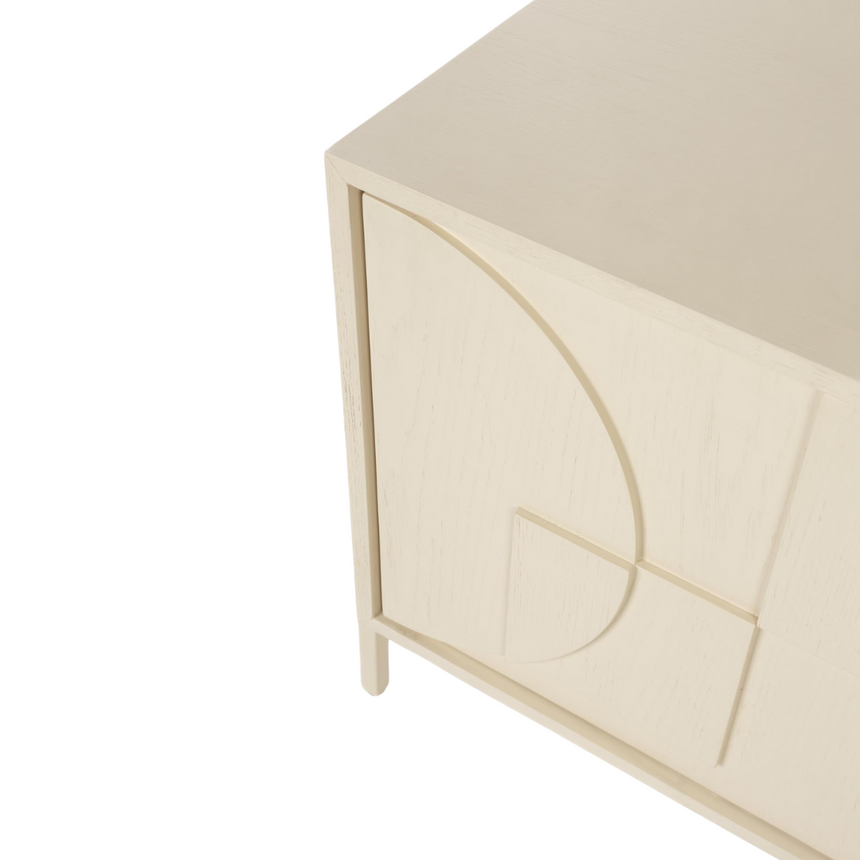 Faces wooden cabinet