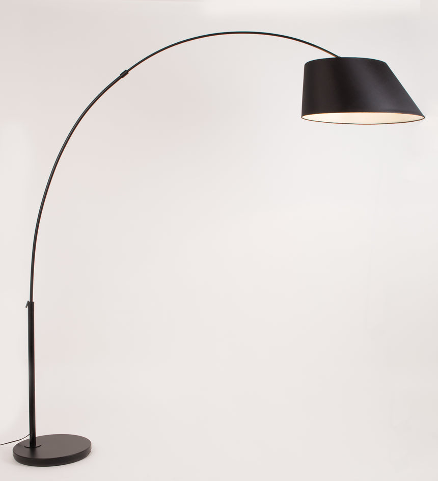 Arc fabric floor lamp