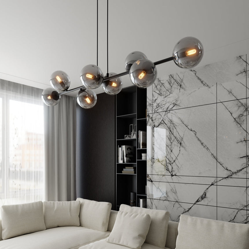 Rossi 8 BL fém függőlámpa