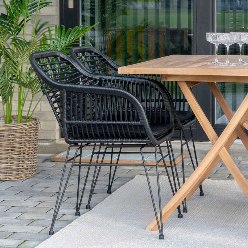 Texel rattan kerti szék-5