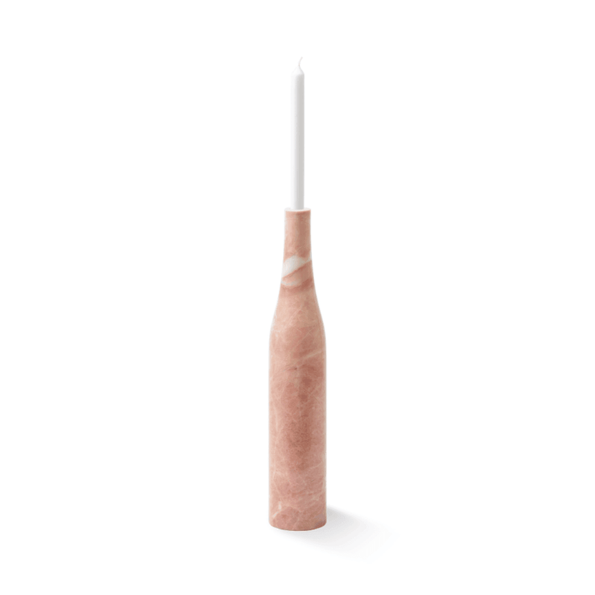 Heritage Bottle marble candle holder