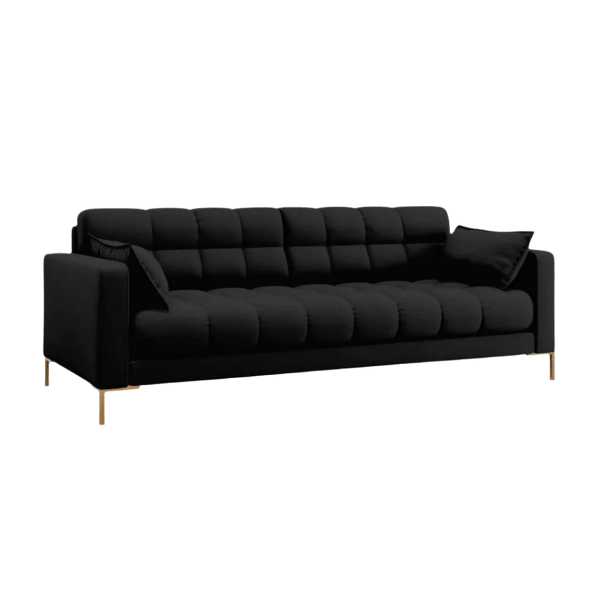 Mamaia 4 személyes szövet kanapé arany lábbal