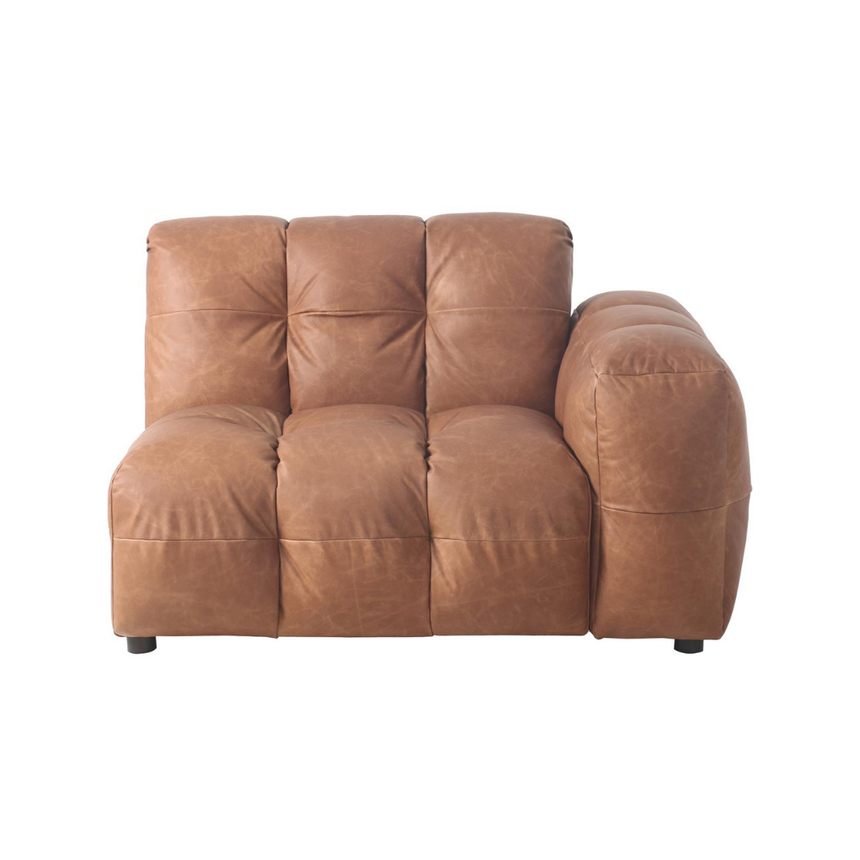 Hackman right-hand leather sofa element