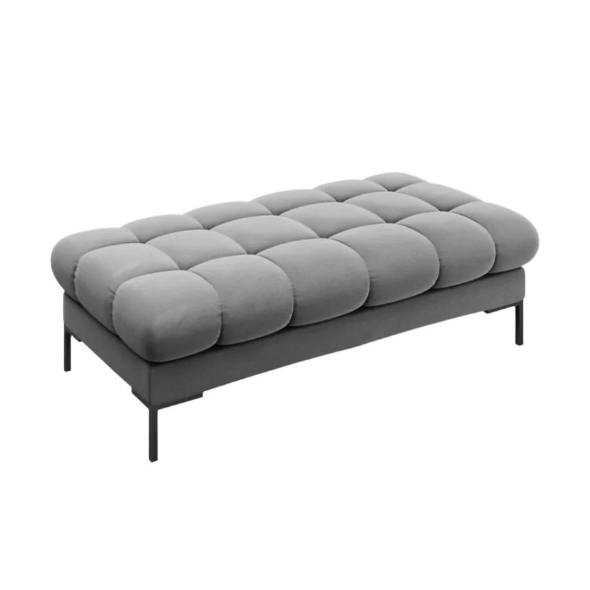 Mamaia velvet bench with black legs