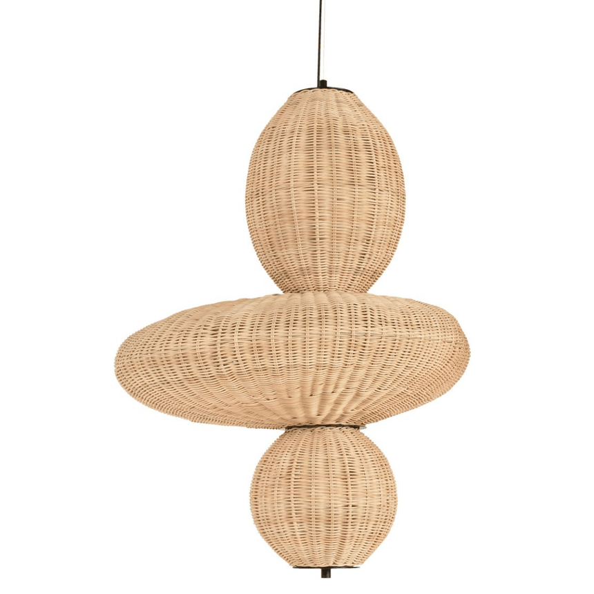 Bubbles rattan pendant lamp 66x66