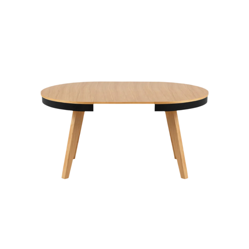 Ludia extendable wooden dining table