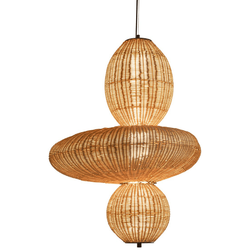 Bubbles rattan pendant lamp 66x66