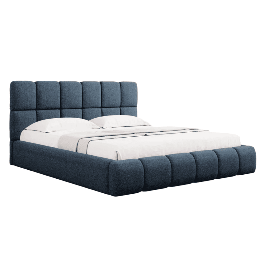 Bellis chenille bed frame 160x200