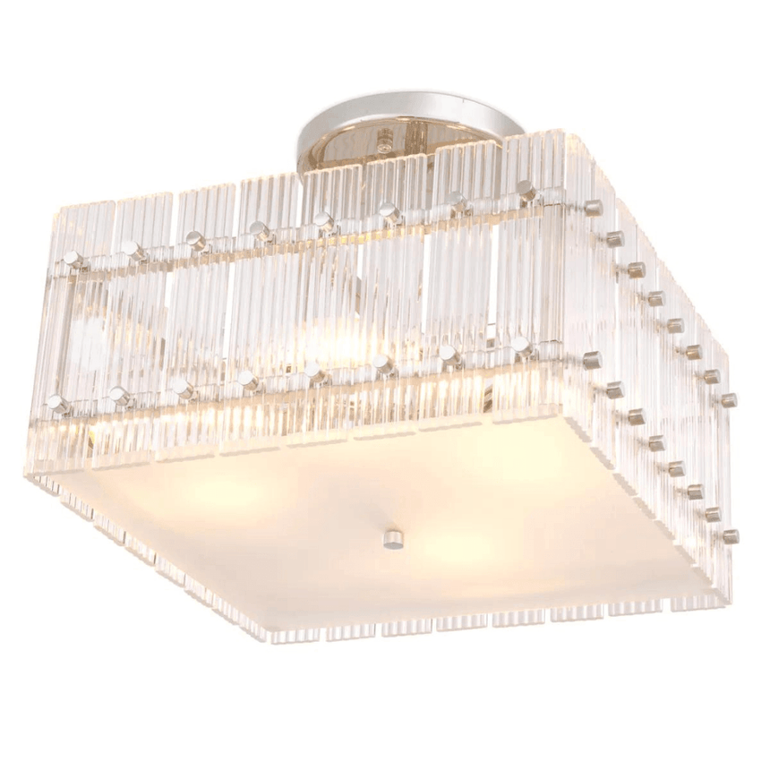 Ruby Square glass ceiling lamp