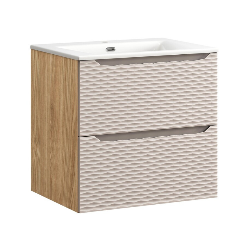 Baggy woven chenille pouf