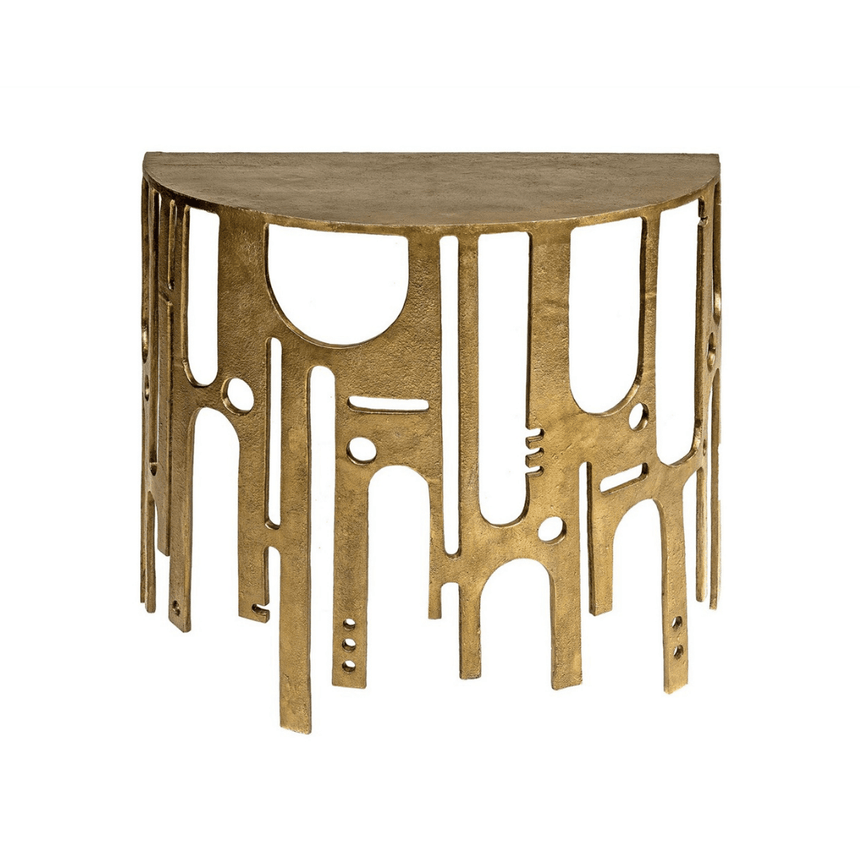 Savage metal console table