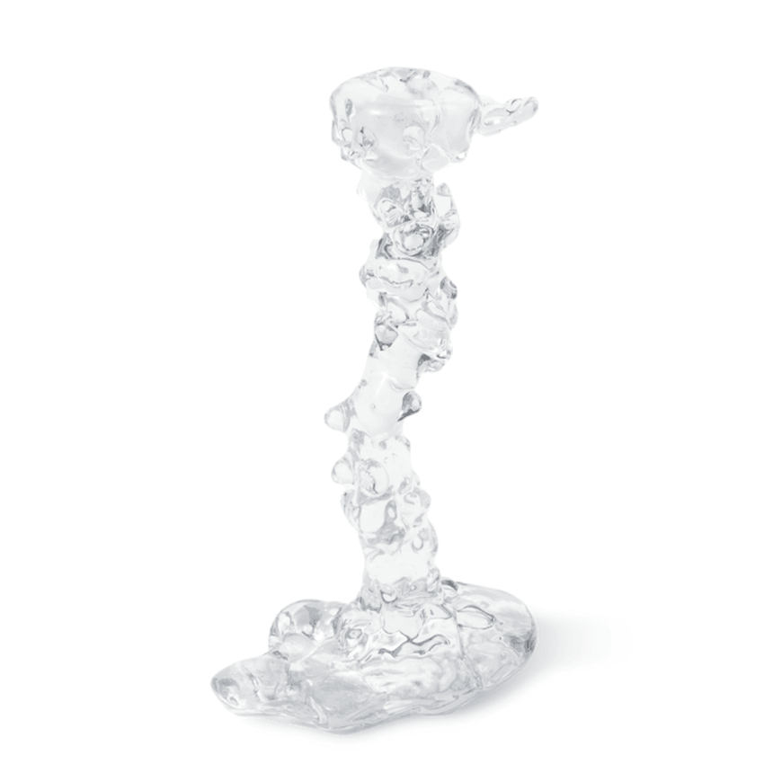 Drip glass candle holder 25cm