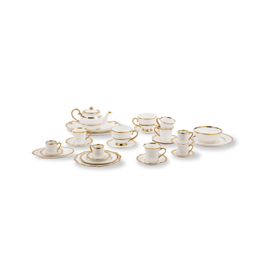 Golden Finds porcelán tányér szett