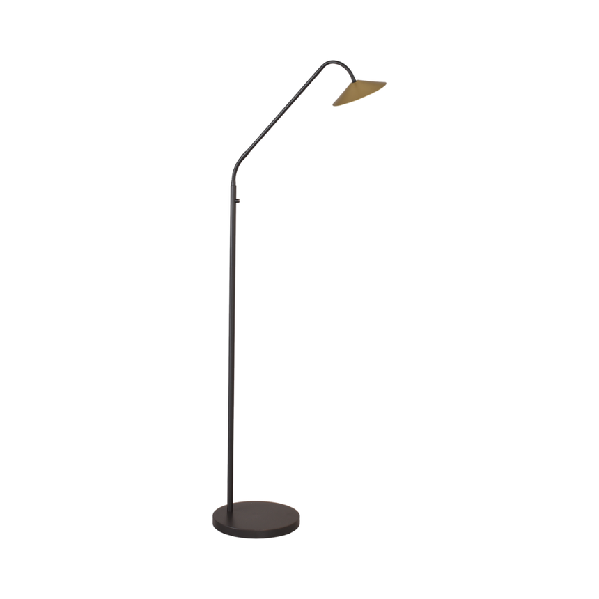 Ceppo metal floor lamp with black frame 150