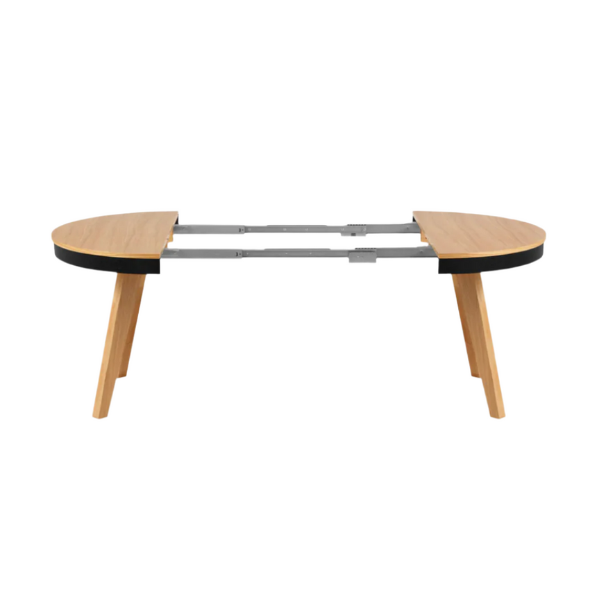 Ludia extendable wooden dining table