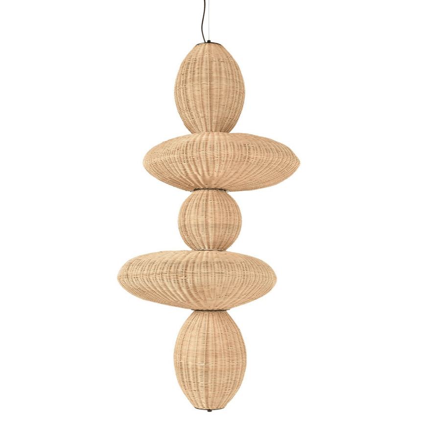 Bubbles rattan pendant lamp 78x66
