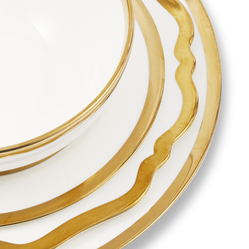 Golden Finds porcelán tányér szett
