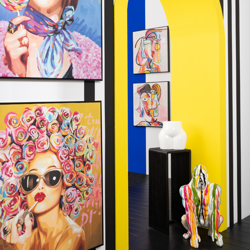 Abstract Faces vászon falikép szettben