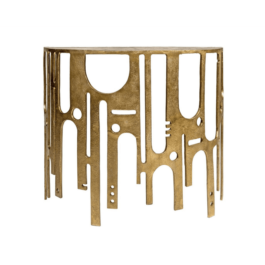 Savage metal console table