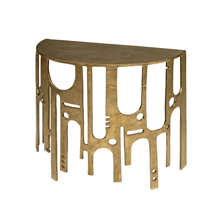 Savage metal console table