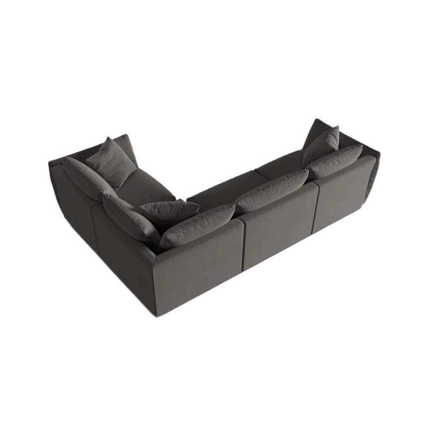 Chris jobbos bársony sarokkanapé 295