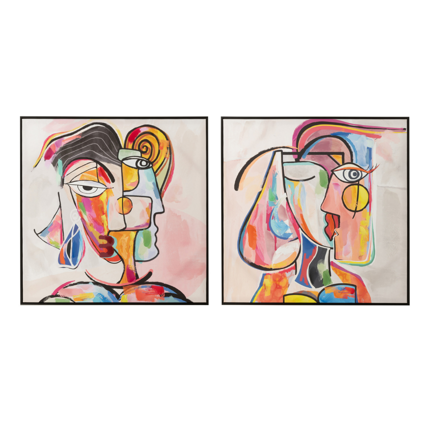 Abstract Faces vászon falikép szettben