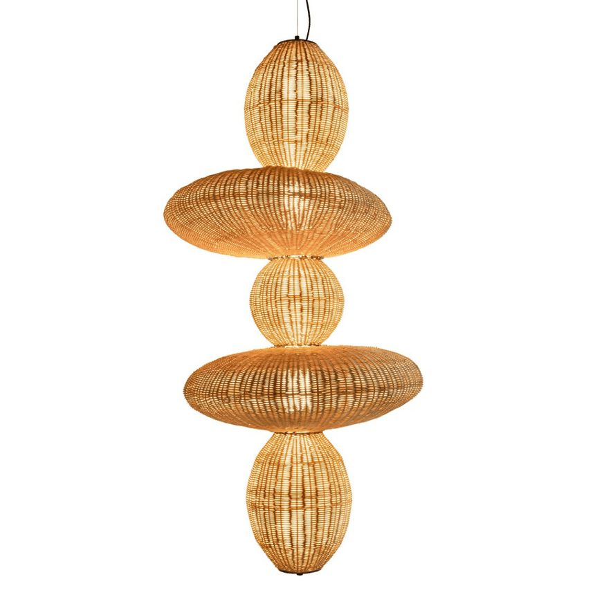 Bubbles rattan pendant lamp 78x66