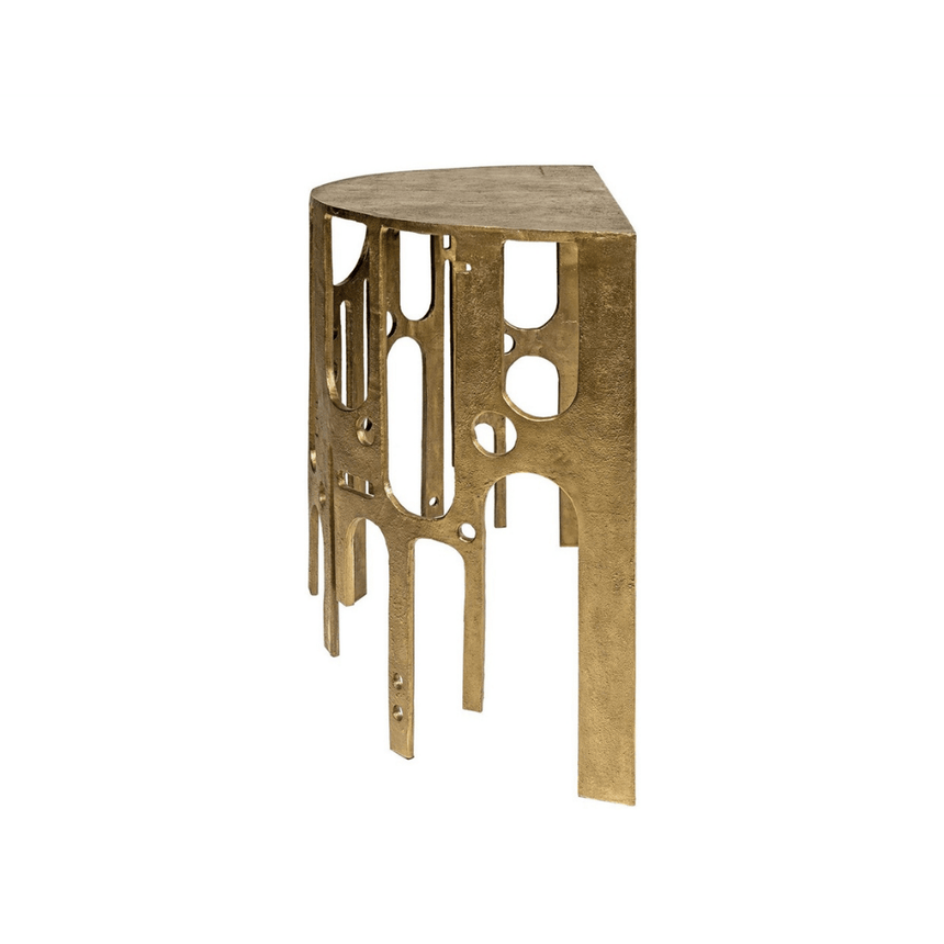 Savage metal console table