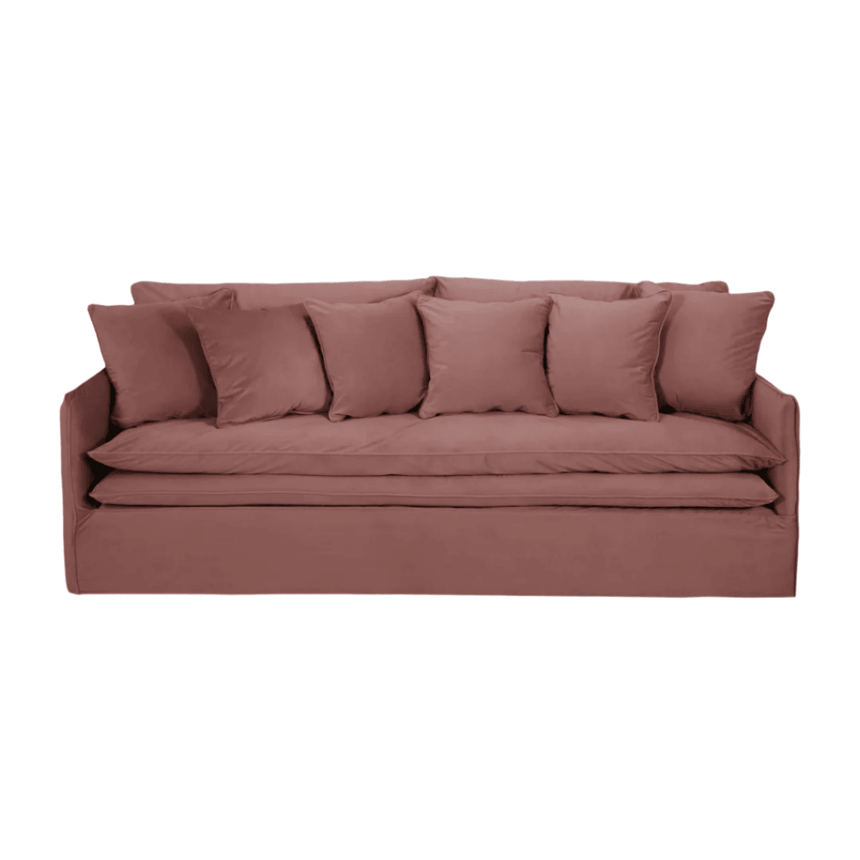 Boho 4-seater velvet sofa