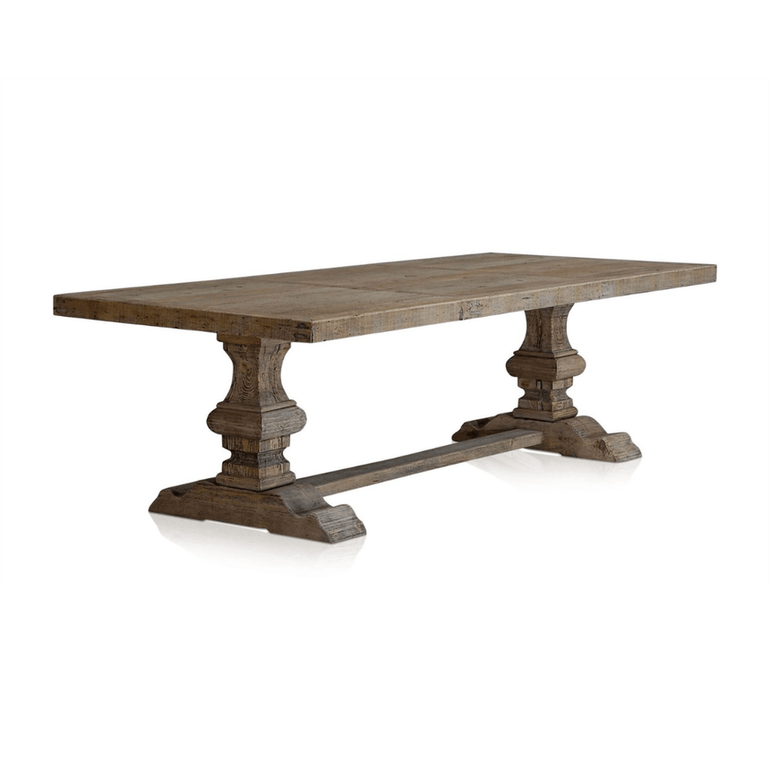 Column wooden dining table 220x105