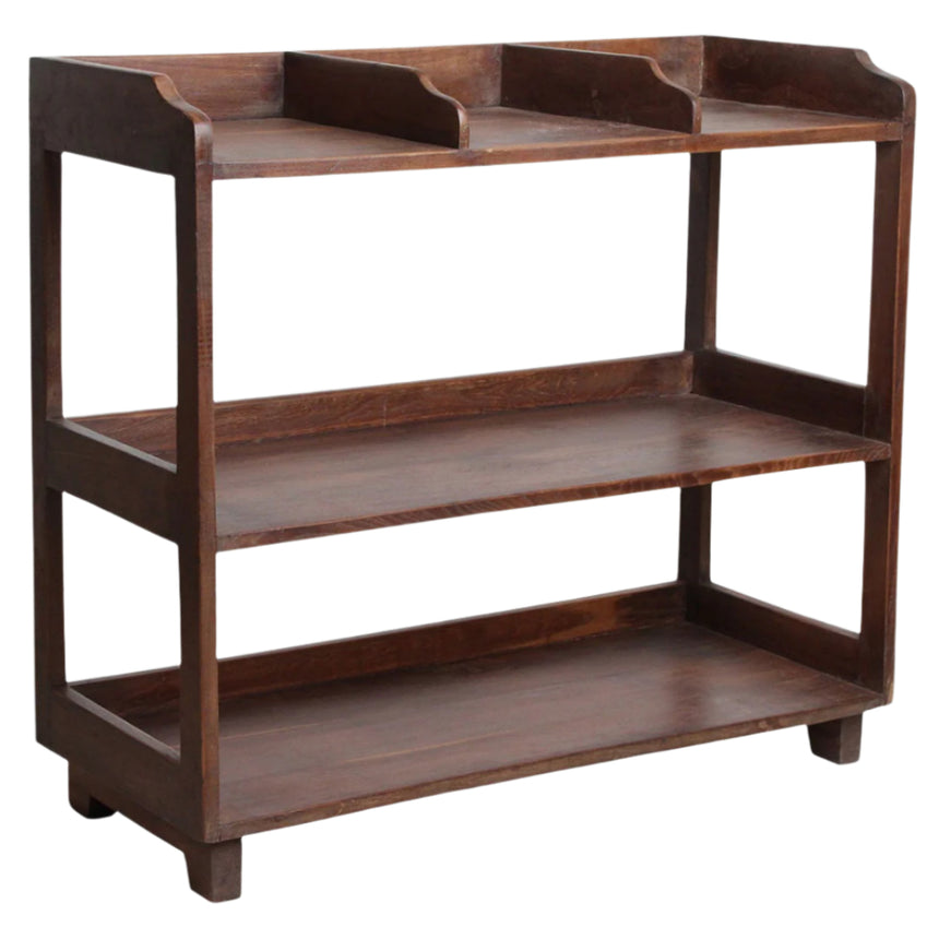 Teak wood shoe rack