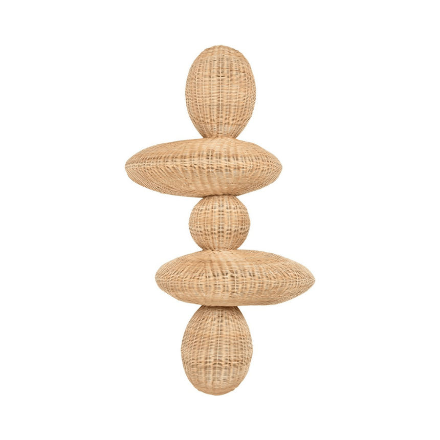 Bubbles rattan wall lamp 80x33