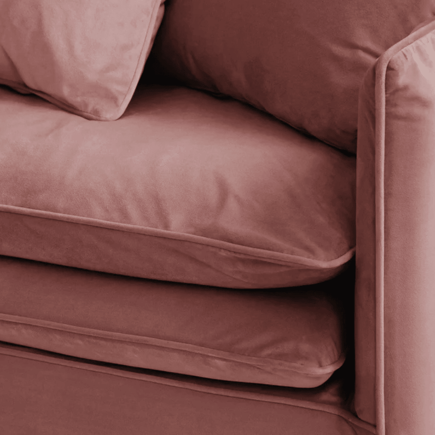 Boho 4-seater velvet sofa