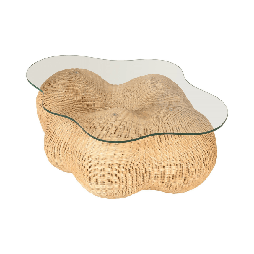 Cloud rattan coffee table