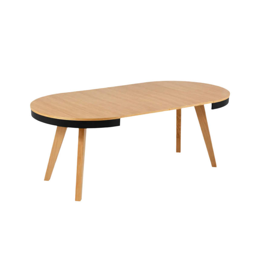 Ludia extendable wooden dining table