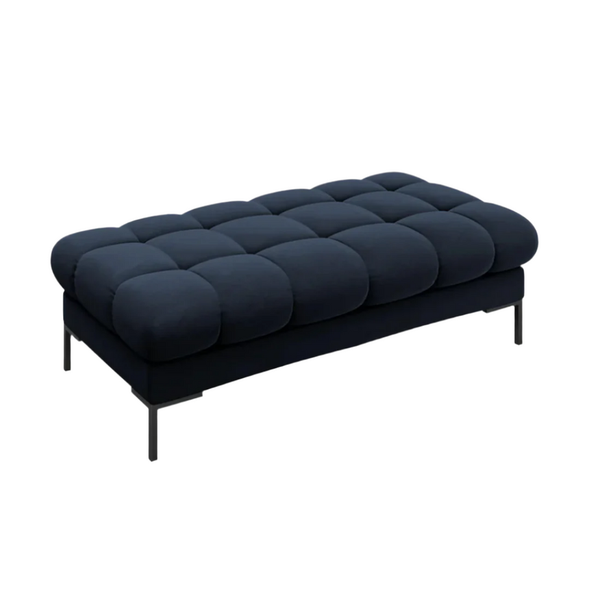 Mamaia velvet bench with black legs