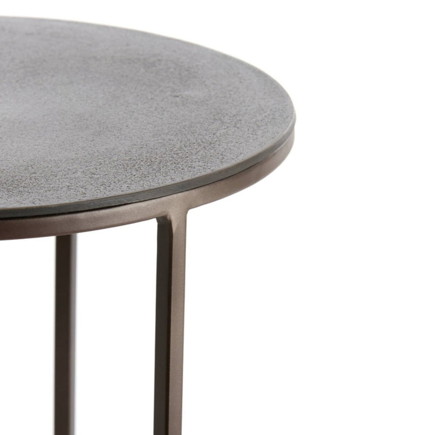 Talca fém lerakóasztal szettben Ø49