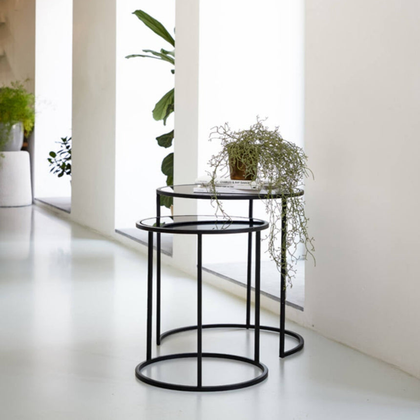 Duarte üveg lerakóasztal szettben