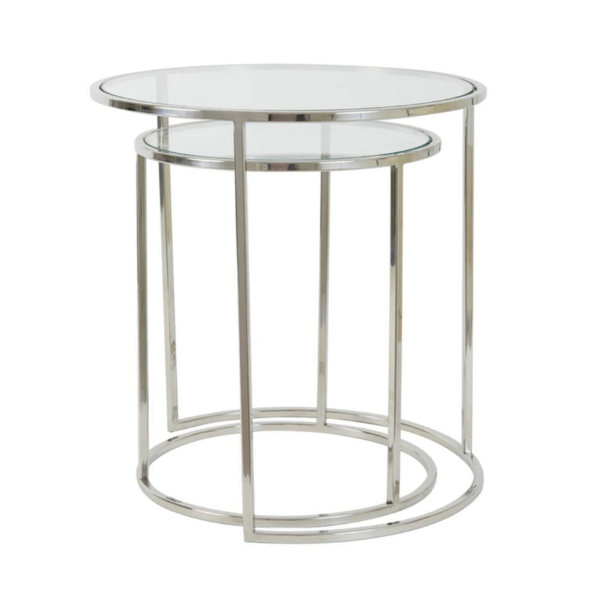 Duarte üveg lerakóasztal szettben