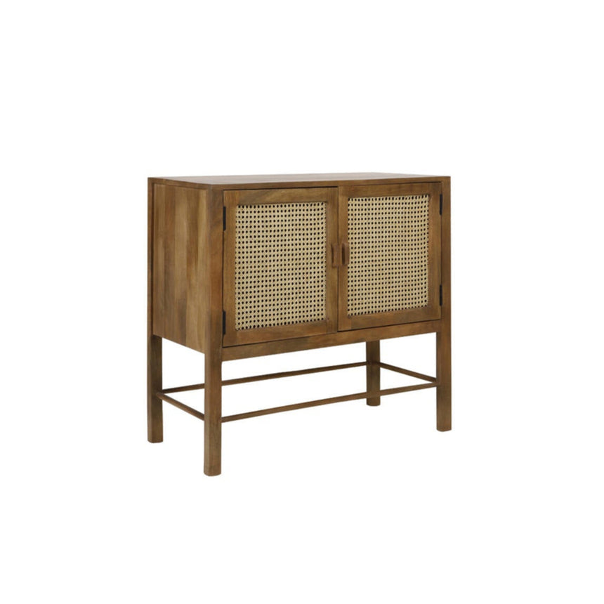 Yellow wooden dining table