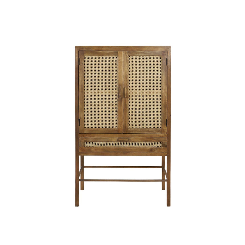 Yellow wooden dining table