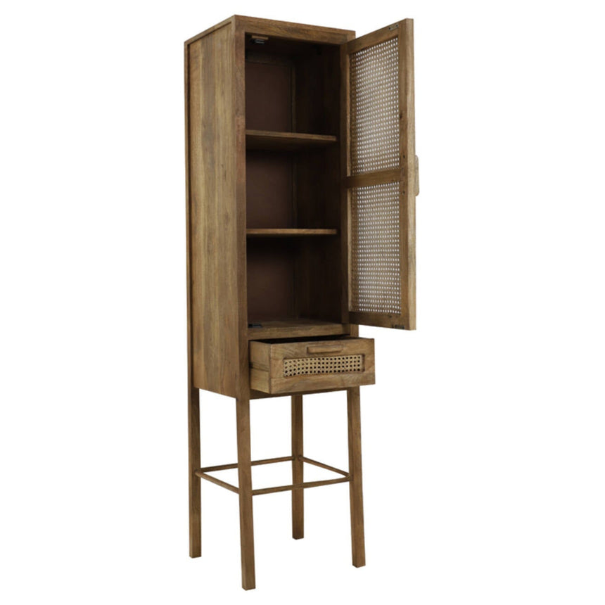 Yellow wooden dining table