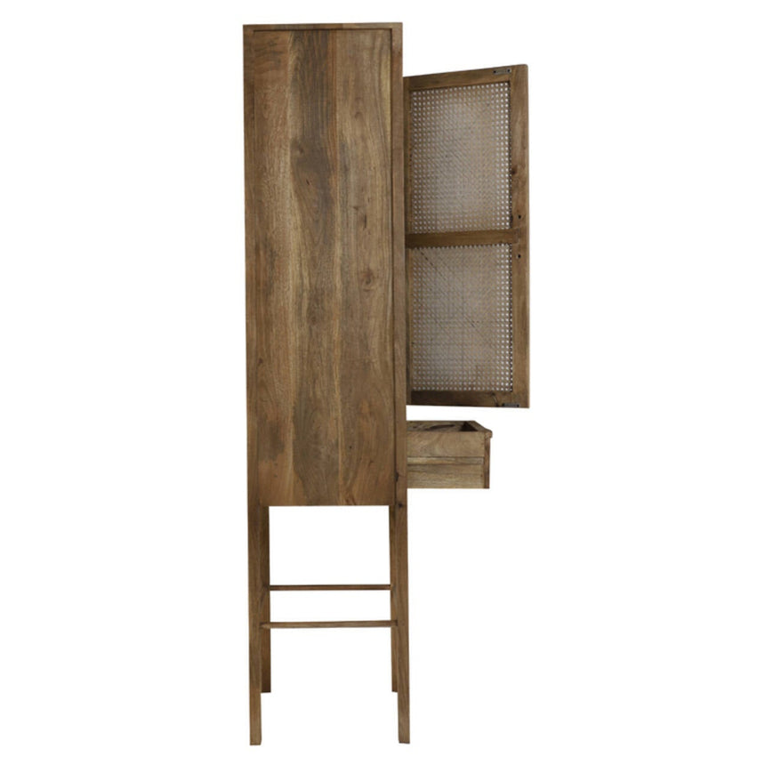 Yellow wooden dining table