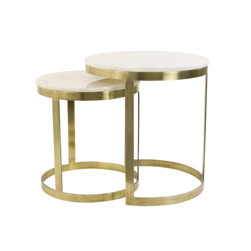 Perlato márvány lerakóasztal szettben