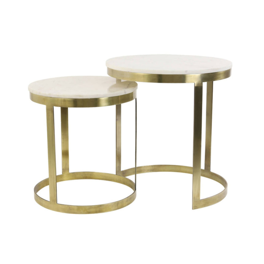 Perlato márvány lerakóasztal szettben