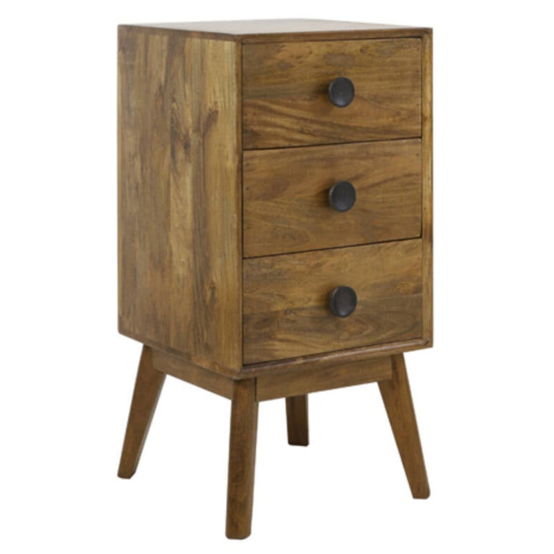 Yellow wooden dining table