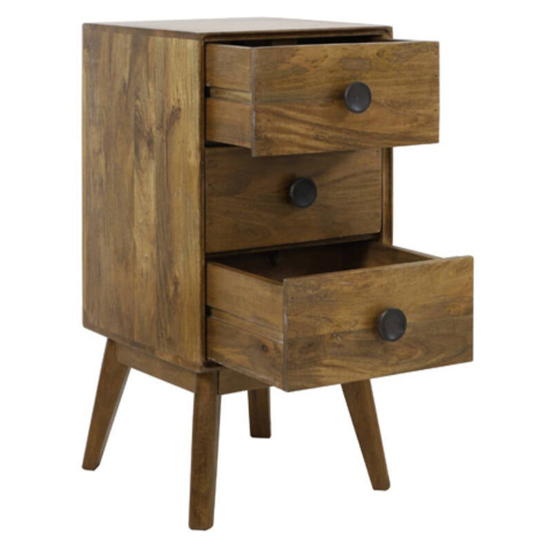 Yellow wooden dining table