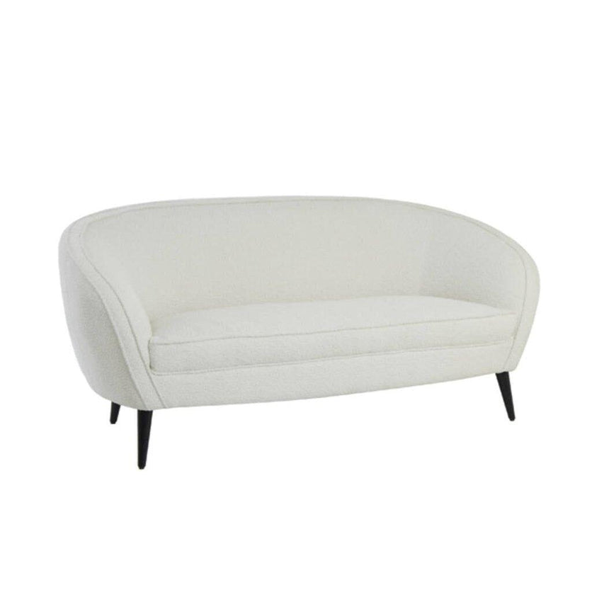 Almond 2-seater bouclé sofa