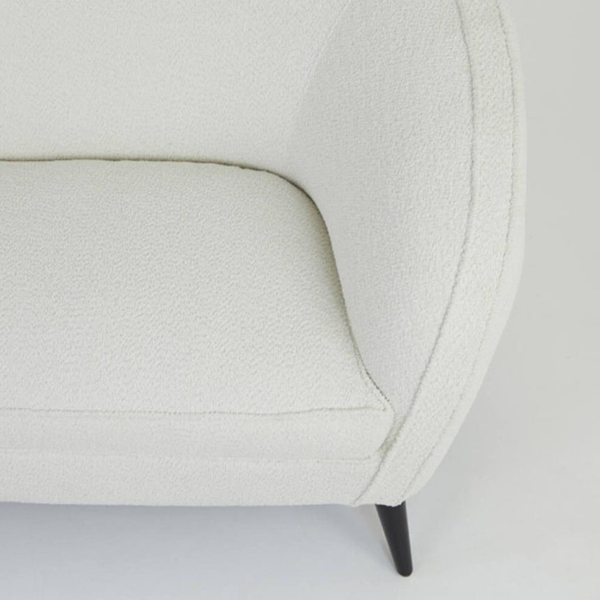Almond 2-seater bouclé sofa
